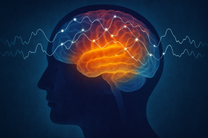 Altered Fronto‑Parietal Alpha Synchronization and Coherence in Paranormal Believers